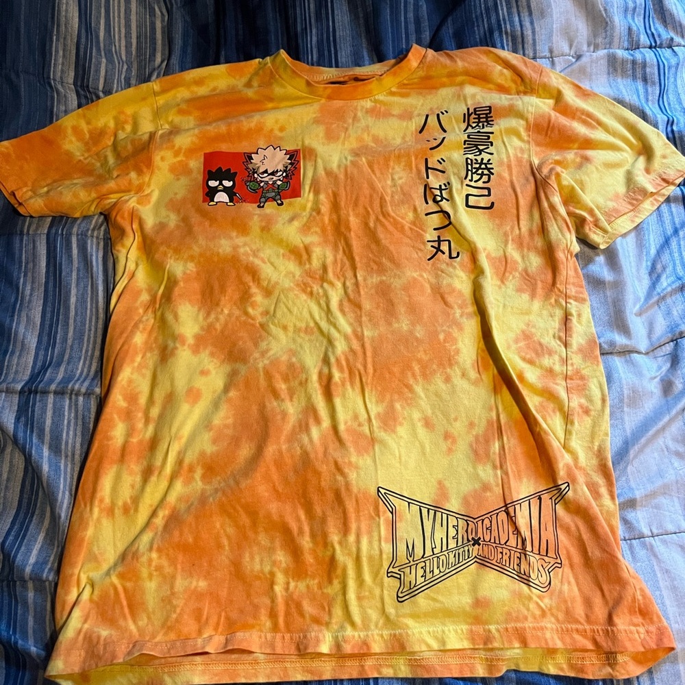 Bakugo tye dye graphic tshirt